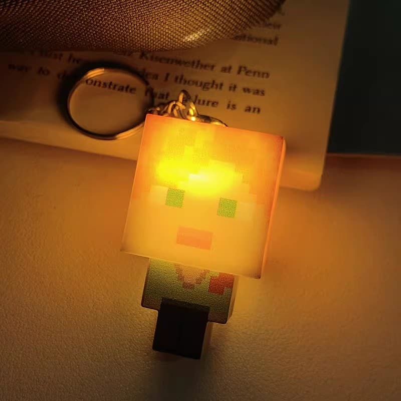 Minecraft Luminous Keychains