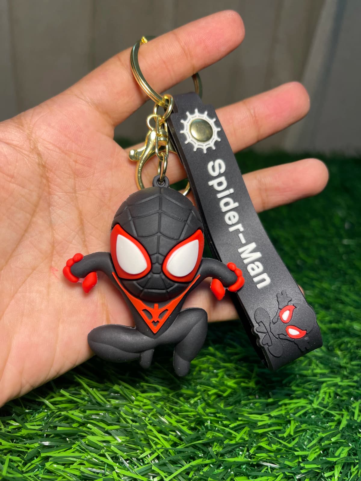Good and evil spider-man-black